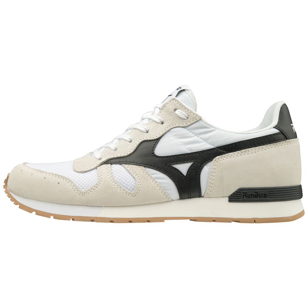 Mens Mizuno ML87 Trainers White/Black Philippines (WBZJGV392)